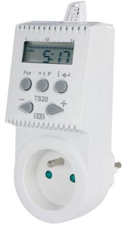 ELEKTROBOCK TS20 tepelne spínaná zásuvka 230,0V/50Hz, biela