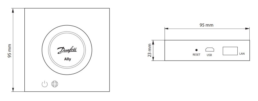 DANFOSS ALLY centrálna jednotka