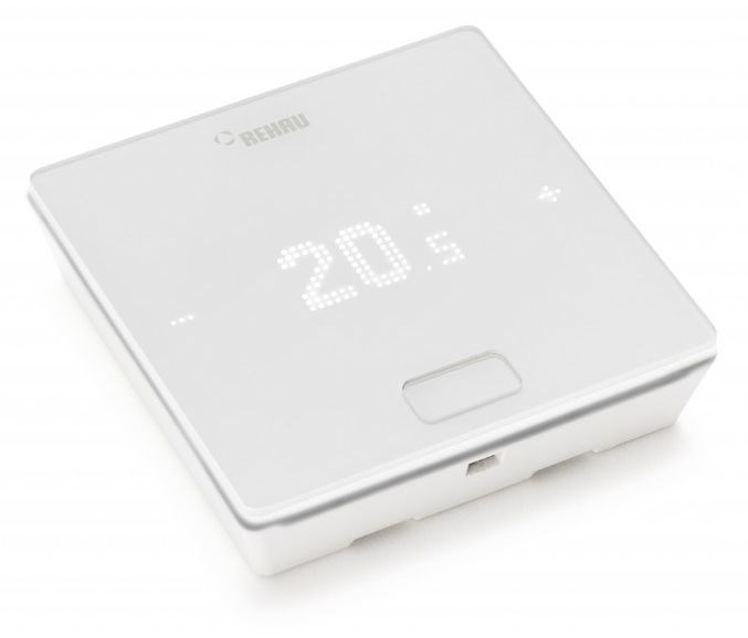 REHAU NEA SMART 2.0 priestorový termostat, so snímačom teploty a vlhkosti, bezdrôtový, biela