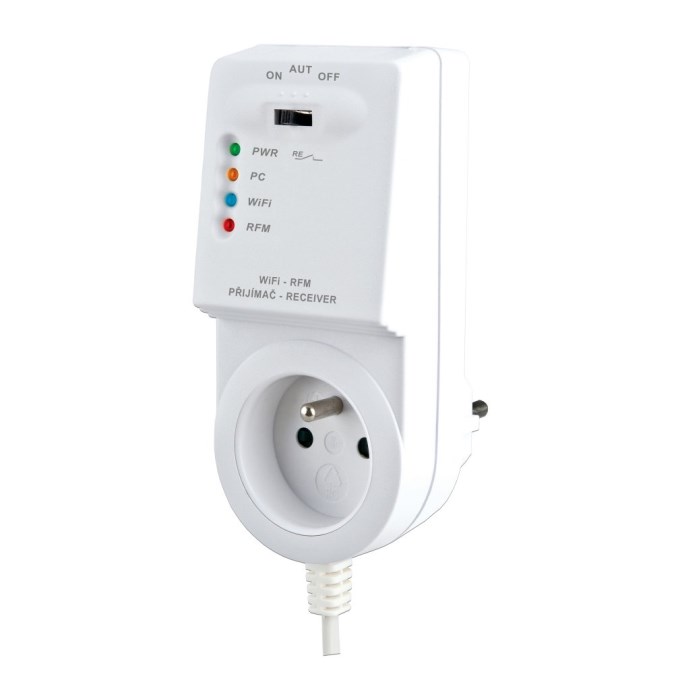 ELEKTROBOCK BT725 priestorový termostat, s prijímačom do zásuvky, bezdrôtový, Wi-Fi