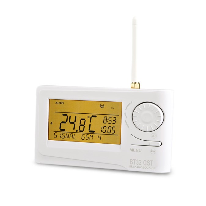 ELEKTROBOCK priestorový termostat, s GSM modulom a prijímačom do zásuvky, bezdrôtový