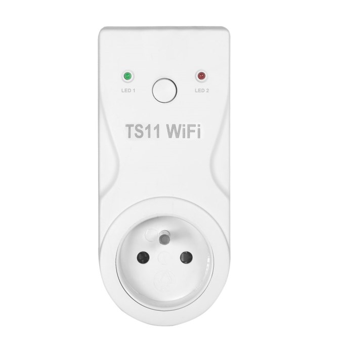 ELEKTROBOCK TS11 WIFI inteligentná časovo spínaná zásuvka, biela
