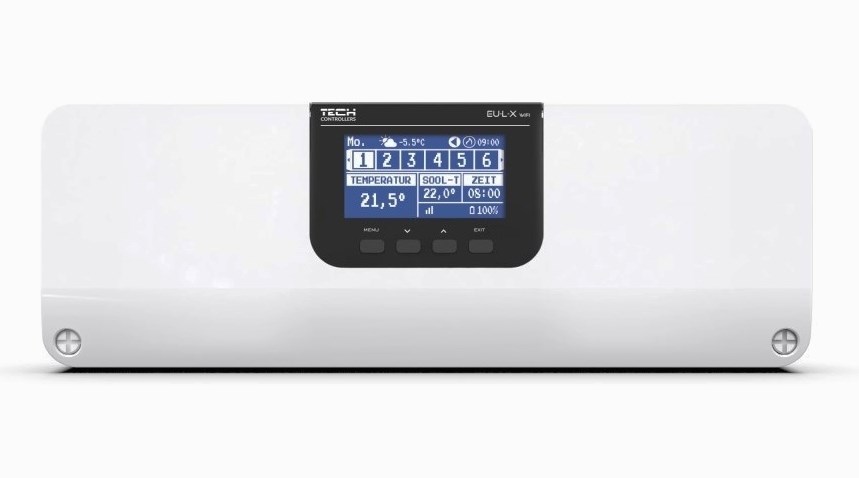 TECH CONTROLLERS EU-LX WIFI univerzálny regulátor pre termoelektrické pohony, s Wi-Fi modulom
