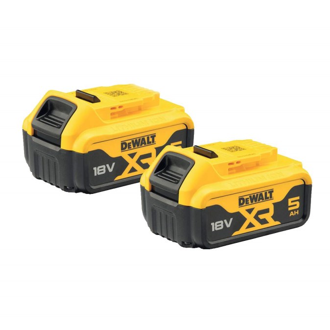 DEWALT XR nabíjačka batérií 18 V + 2x akumulátor 5,0 Ah (sada)