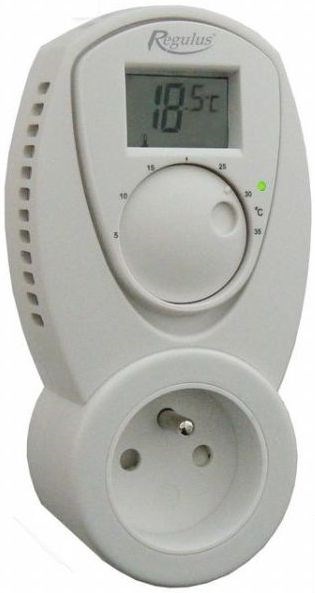 CONCEPT TZ-33C izbový termostat 230V zásuvkový, biela