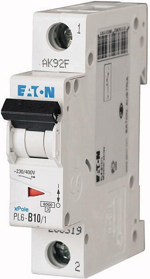 EATON PL6-B10/1 istič 6kA, 10A, B, jednopólový