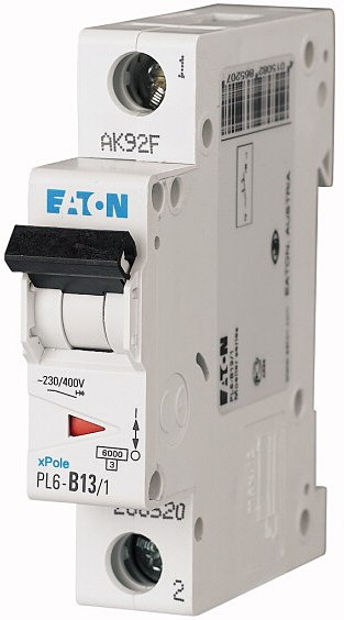 EATON PL6-B13/1 istič 6kA, 13A, B, jednopólový