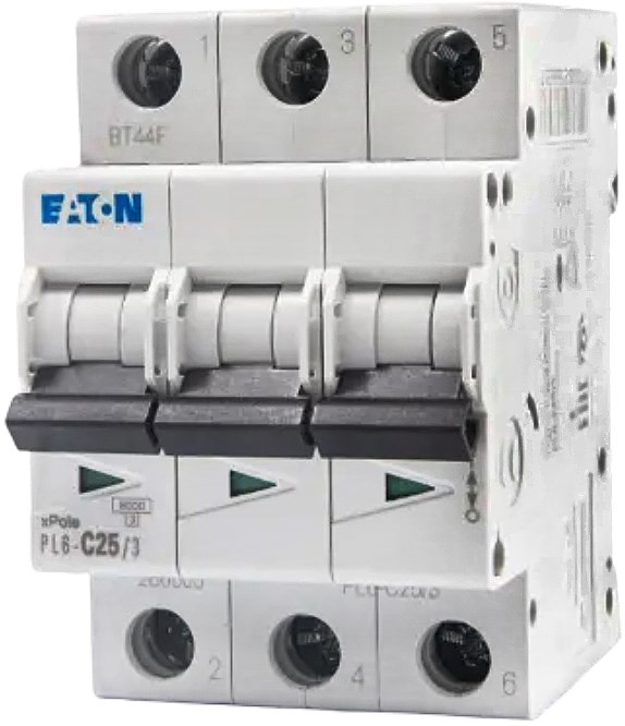 EATON PL6-C25/3 istič 6kA, 25A, C, trojpólový