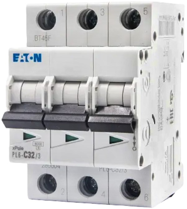 EATON PL6-C32/3 istič 6kA, 32A, C, trojpólový