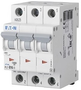 EATON PL7-B16/3 istič 10kA, 6A, B, trojpólový