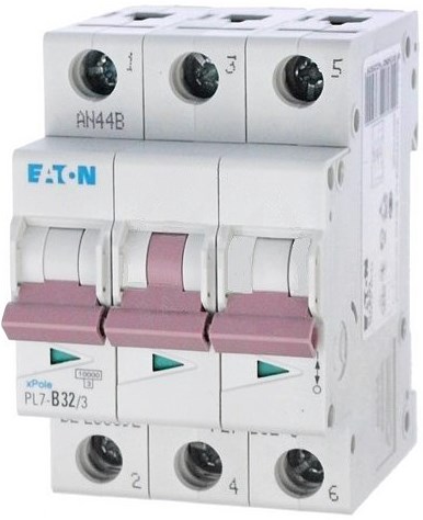 EATON PL7-B32/3 istič 10kA, 32A, B, trojpólový