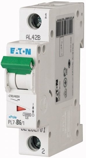 EATON PL7-B6/1 istič 10kA, 6A, B, jednopólový