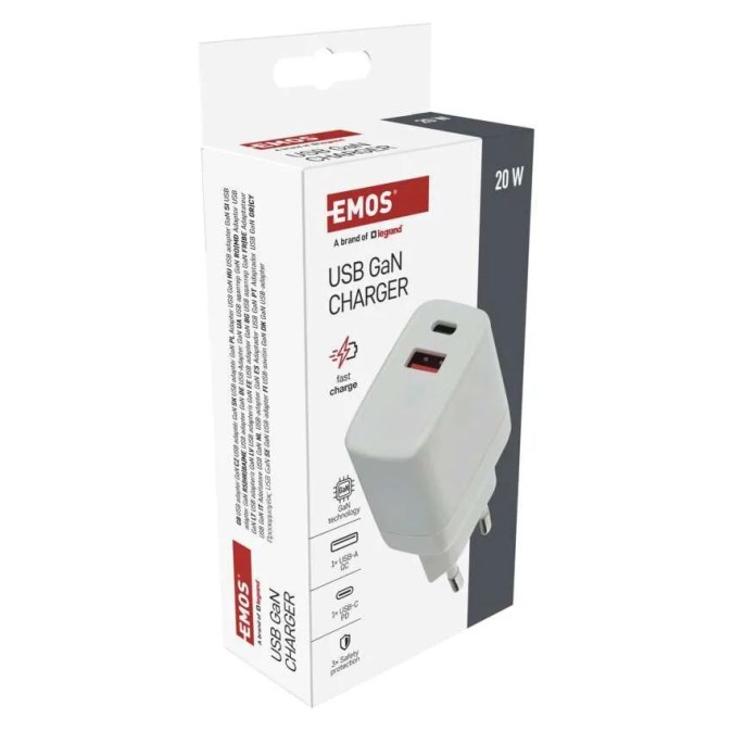EMOS USB adaptér 20 W, do siete, PD, univerzálny