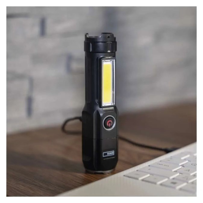 EMOS P0603PTK predlžovací kábel 20 m, IP44 + nabíjacie LED svietidlo P3214 (sada)