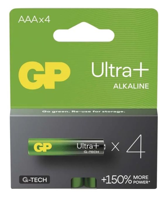 EMOS GP ULTRA PLUS LR03 AAA batéria 1,5V alkalická, 4 ks v blistri (sada 4 ks)