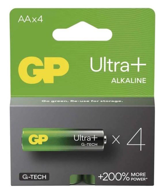 EMOS GP ULTRA PLUS LR6 AA batéria 1,5V alkalická, 4 ks v blistri (sada 4 ks)
