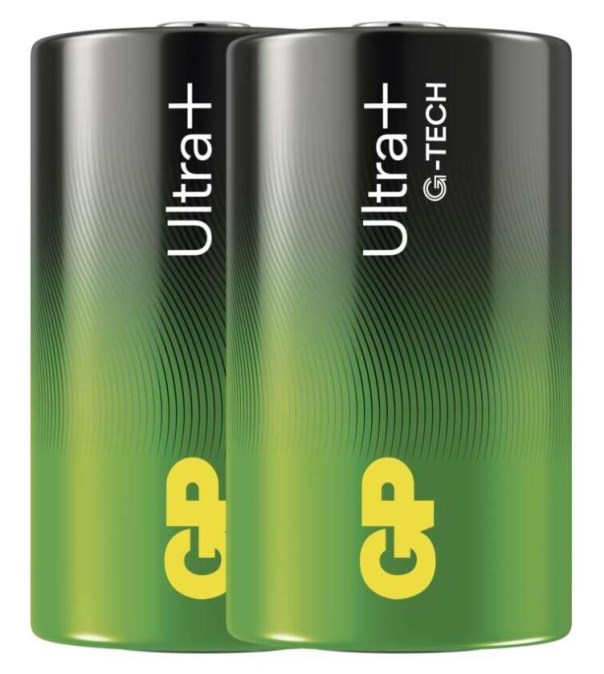 EMOS GP ULTRA PLUS LR20 (D) batéria 1,5V alkalická, 2 ks v blistri (sada 2 ks)