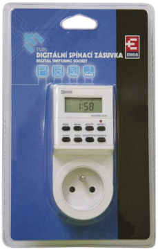 EMOS TS-EF1 spínacia zásuvka 230V~/16A digitálna