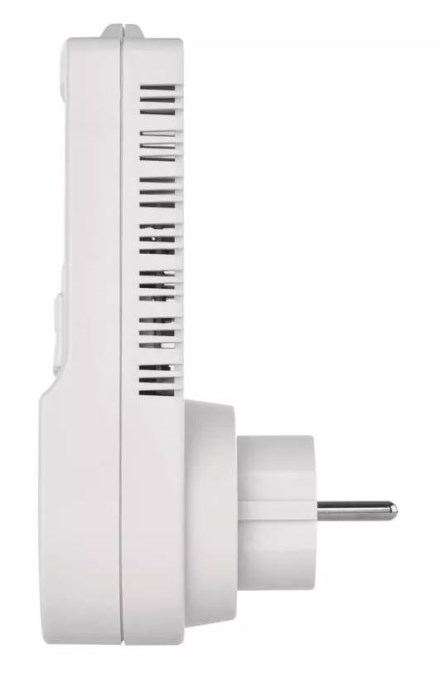 EMOS termostat do zásuvky 230V~/16A, s digitálnym časovačom, biela