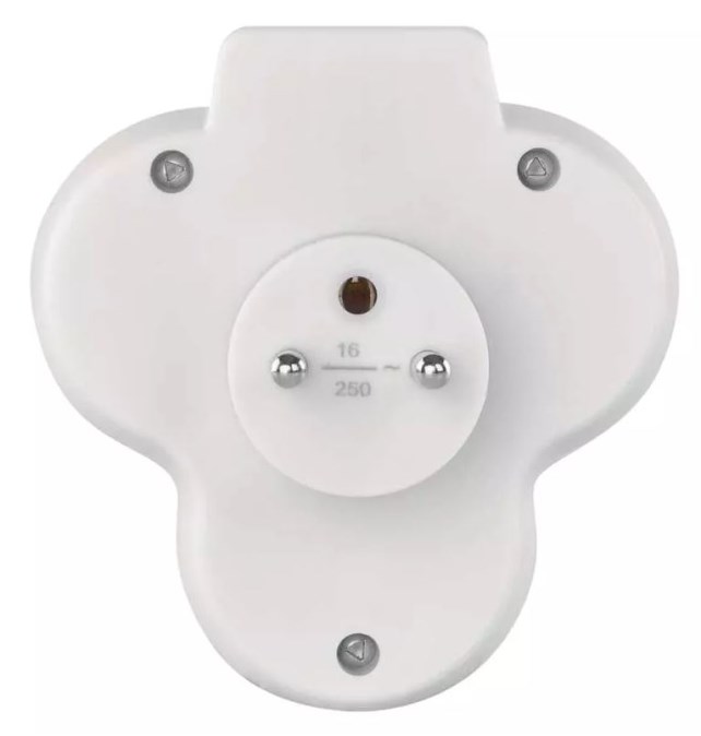 EMOS zásuvka 250V~/10A, rozbočovací 3x, plast, biela