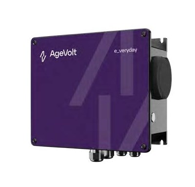 AGEVOLT WALLBOX ONE nabíjacia stanica 1x22kW, typ 2, so zásuvkou+istič B32 a prúdový chránič