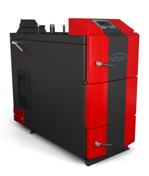 ATTACK DPX 80 PROFI kotol na drevo 80 kW, splyňovací, pravý