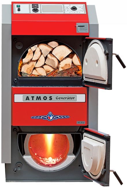 ATMOS DC 25 GS kotol na drevo 25 kW, splyňovací