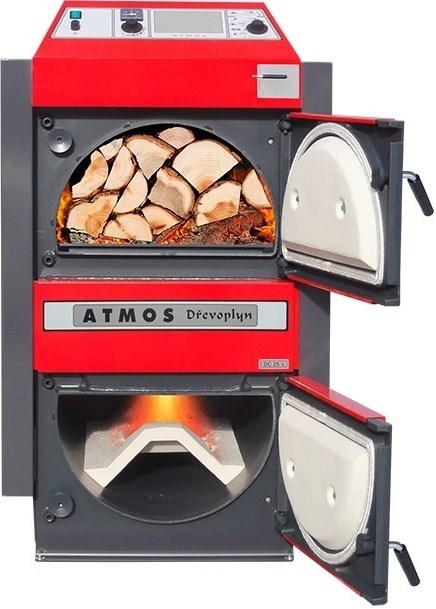 ATMOS DC 22 S kotol na drevo 22 kW, splyňovací