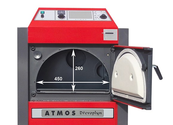 ATMOS DC 25 S kotol na drevo 27 kW, splyňovací, pravý + regulácia