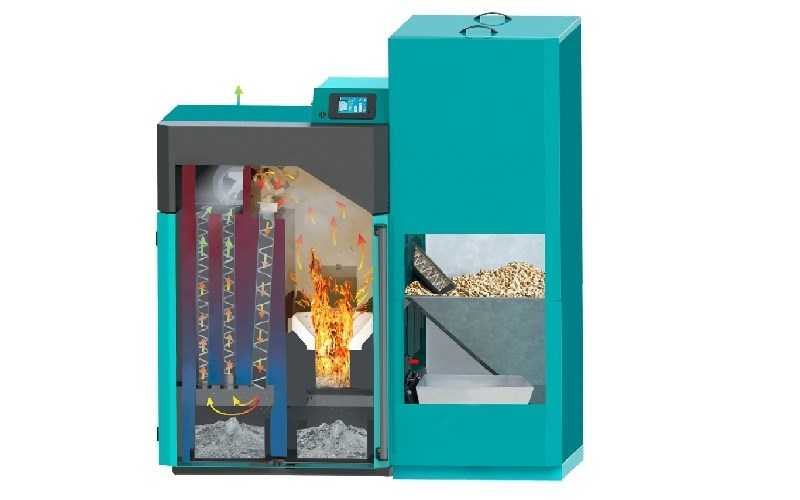 CENTROMETAL PELTEC 48 kotol na pelety 48 kW, automatický