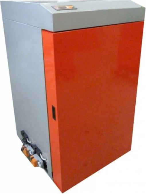 MODRATHERM PYROGAS LAMBDA 26 kotol na tuhé palivo 26kW, teplovodný, pyrolytické spaľovanie, oceľ, oranžová