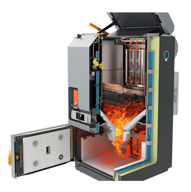 BLAZE HARMONY PRAKTIK 40-860T LAMBDA kotol na drevo 40 kW, splyňovací