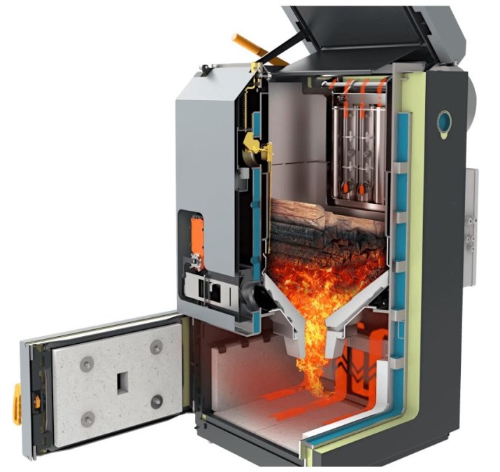 BLAZE HARMONY PRAKTIK 17-860T kotol na drevo 17 kW, splyňovací