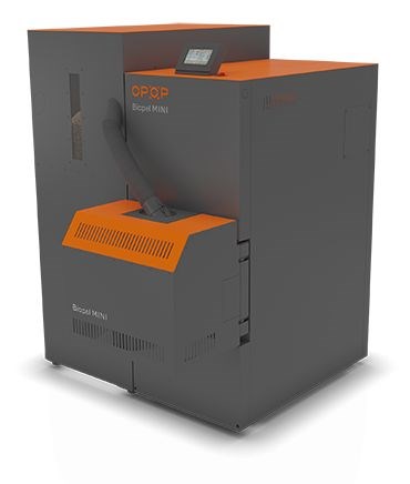 OPOP BIOPEL MINI KOMPAKT SET 15/V12 kotol na pelety 15 kW, automatický + násypka 225kg