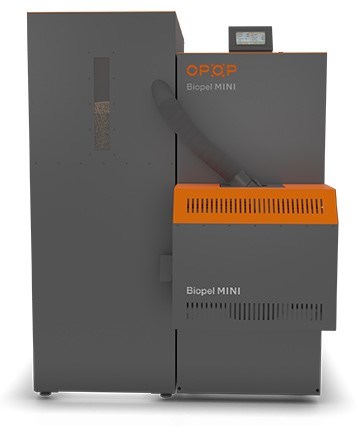 OPOP BIOPEL MINI KOMPAKT SET 15/V12 kotol na pelety 15 kW, automatický + násypka 225kg