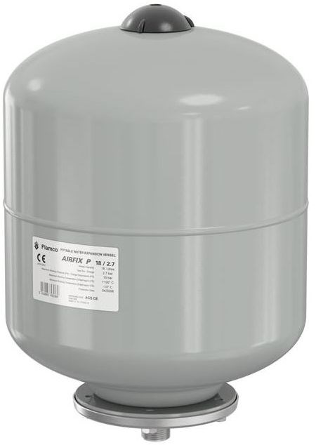 FLAMCO AIRFIX P 2 expanzná nádoba 2l, 3,5bar, s membránou, šedá