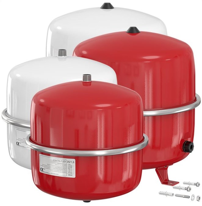 FLAMCO FLEXCON CONTRA-FLEX 25 expanzná nádoba 25l, 1,5-3bar, červená