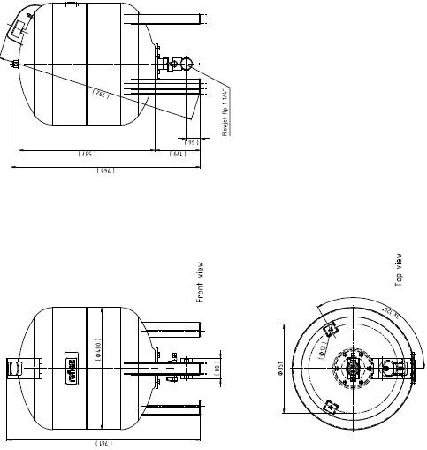 REFLEX REFIX DT80/10 expanzná nádoba 80l, 10bar, Flowjet Rp 5/4", zelená