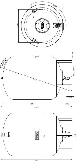 REFLEX REFIX DT400/10 expanzná nádoba 400l, 10bar, Flowjet Rp 5/4", zelená