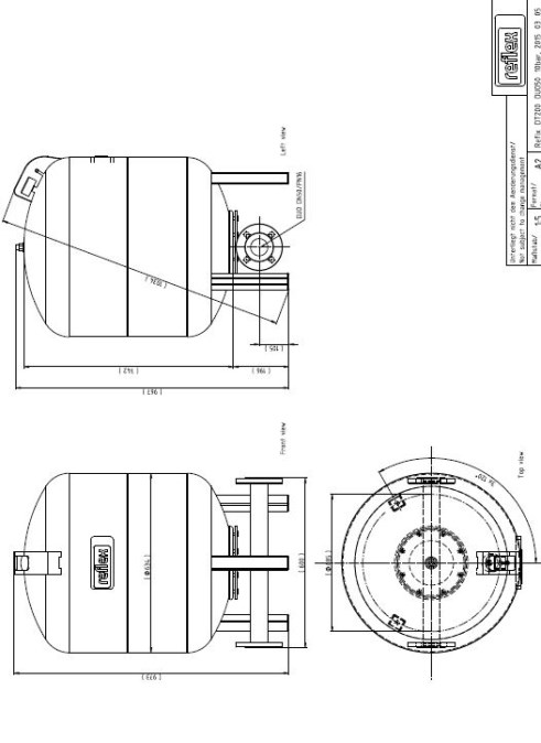 REFLEX REFIX DT 500/10 expanzná nádoba 500l, 10bar, DN50, zelená