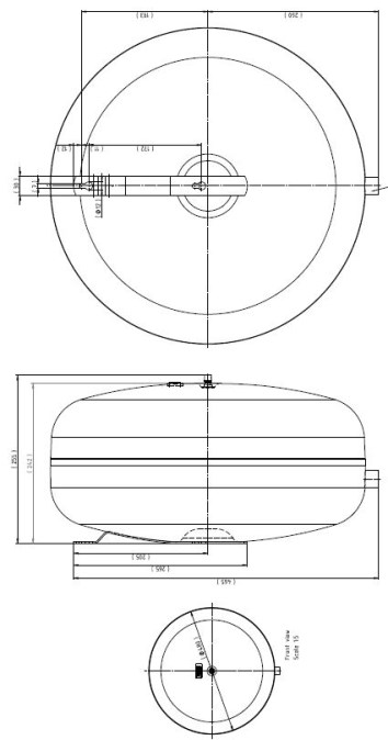 REFLEX C 35/3 expanzná nádoba 35l, 3bar, sivá