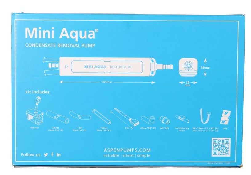 ASPEN PUMPS MINI AQUA čerpadlo kondenzátu 12 l/h, Hmax 10 m