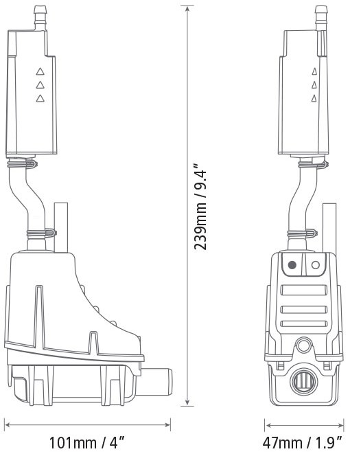 ASPEN PUMPS SILENT+ MINI LIME BBJ čerpadlo kondenzátu 40 l/h, Hmax, 15 m