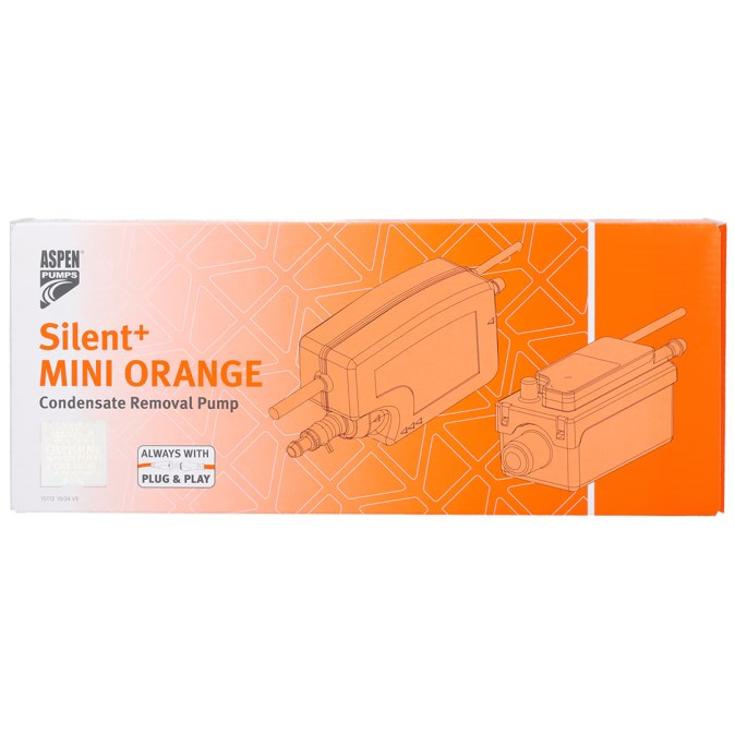ASPEN PUMPS SILENT+MINI ORANGE čerpadlo kondenzátu 35 l/h, Hmax 10 m