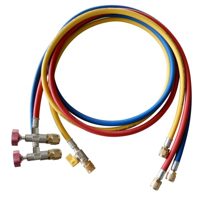 REFCO CCL-60-A-38410 set plniacich hadíc 150 cm, 1/4“ (sada 3 ks)