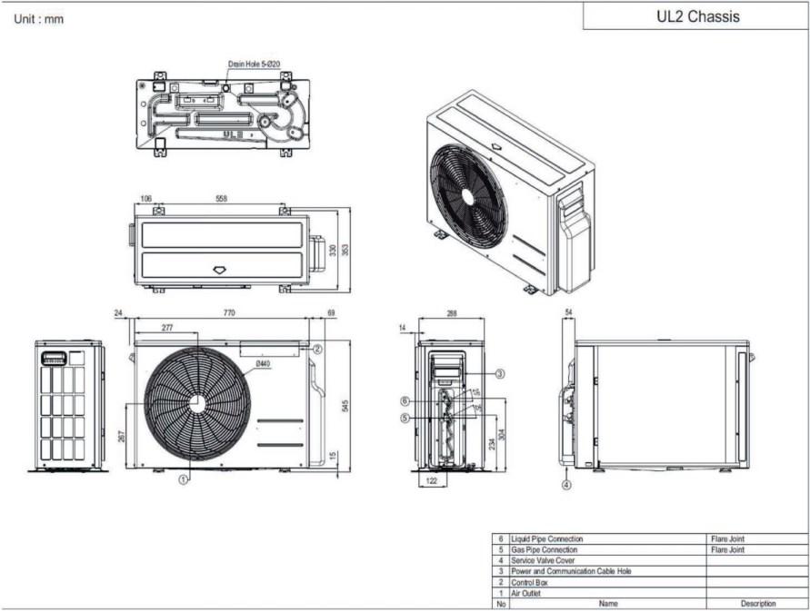 LG DELUXE vonkajšia jednotka klimatizácie 2,5 kW