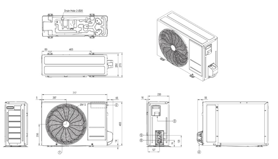 LG DUALCOOL STANDARD PLUS vonkajšia jednotka klimatizácie 2,5 kW, wifi