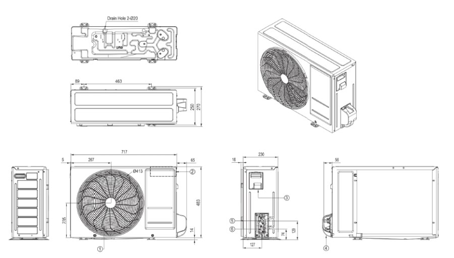 LG DUALCOOL STANDARD PLUS vonkajšia jednotka klimatizácie 3,5 kW, wifi