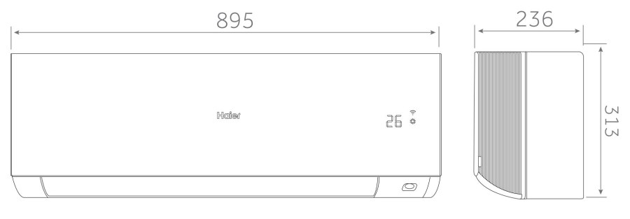 HAIER EXPERT vnútorná nástenná jednotka klimatizácie 3,5 kW, wifi