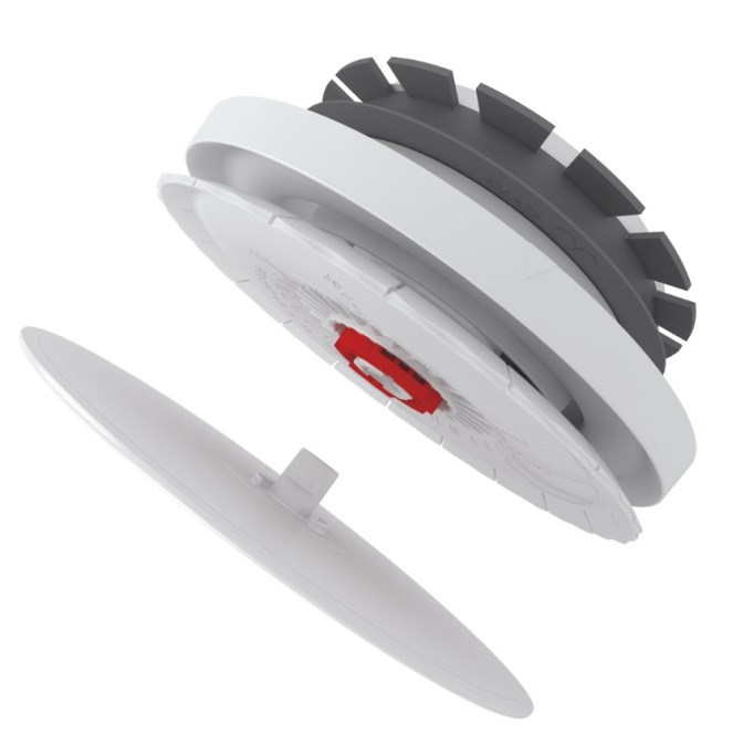 ZEHNDER COMFOVALVE LUNA S125 tanierový ventil DN125, pr.170 mm, prívod vzduchu, plast, biela RAL9003